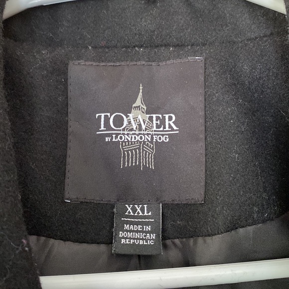 Tower by London Fog Women’s XXL wool blend pea coat - Picture 3 of 4